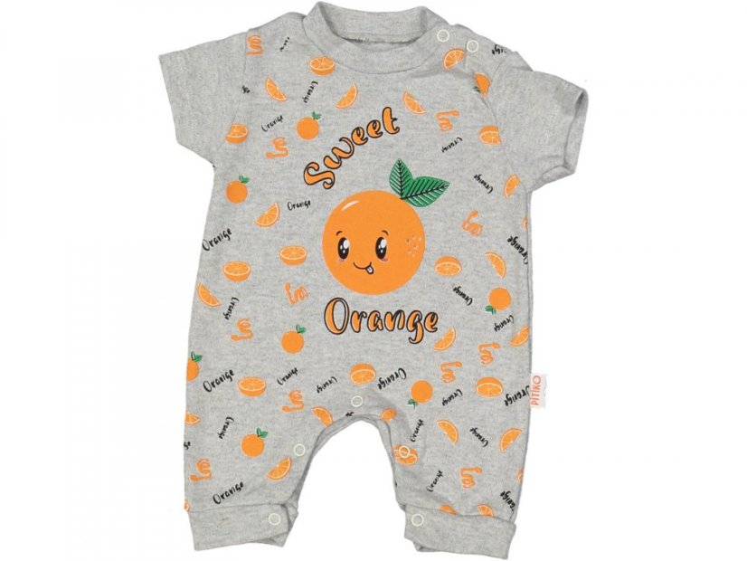 Dětský overal letní Orange šedý