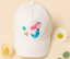 Cappellino per bambina bianco 48