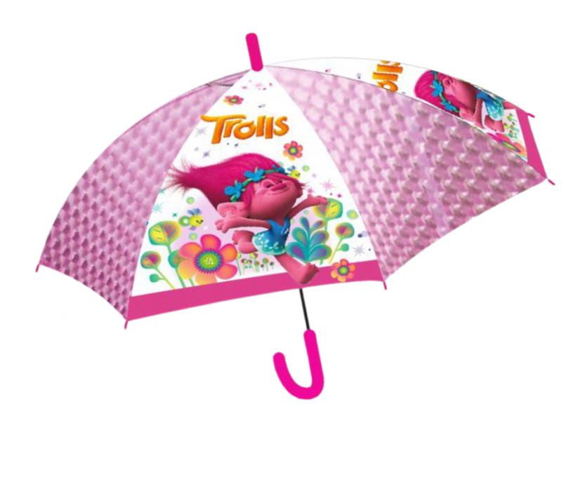 Umbrelă semi - automată pentru copii Trolls Ø83 cm
