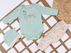 Set 3 piese pentru bebe Flowers