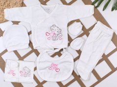 Set 5 pezzi nascita Cat bianco, taglia 56