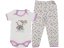 Compleu 2 piese pentru copii-body-panataloni Hello Kitty