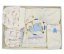5 piese Set maternitate pentru bebelusi alb-bleu Sleeping Bear 56
