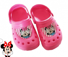 Gumové pantofle Minnie růžové