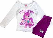 Pijama My Little Pony alb/mov