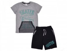 Chlapčenský letný set - súprava tričko a kraťasy potlač SKATER