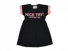 Dievčenské šaty Nice čierne 92