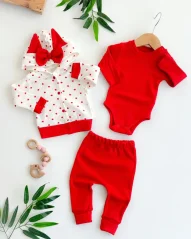 3-dílná dětská tepláková souprava mikina, tepláky, body Minnie