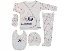 5 dielna dojčenská súprava Little Baby navy 56