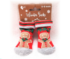 Sosete pentru bebelusi Gingerbread