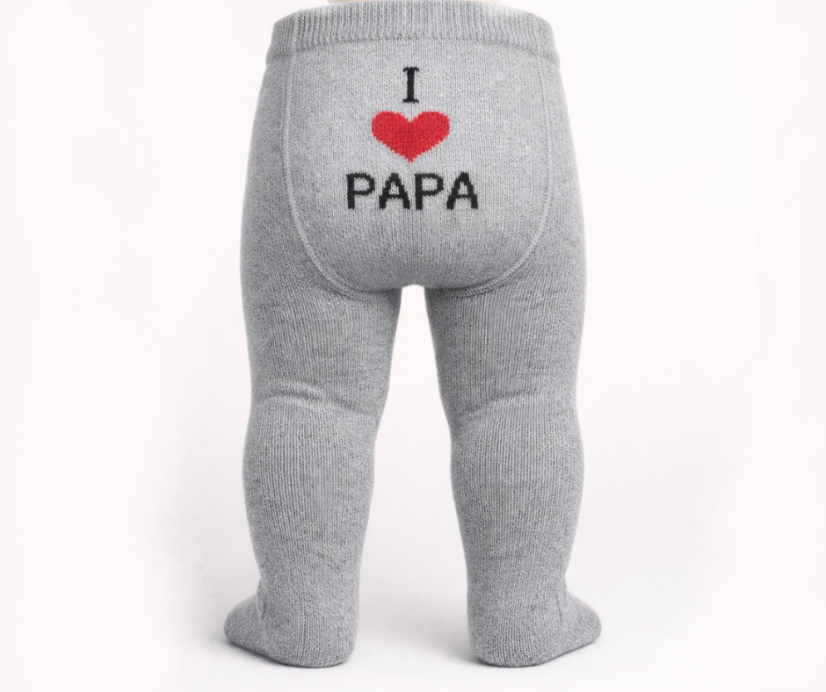 Dětské punčocháče I love papa grey
