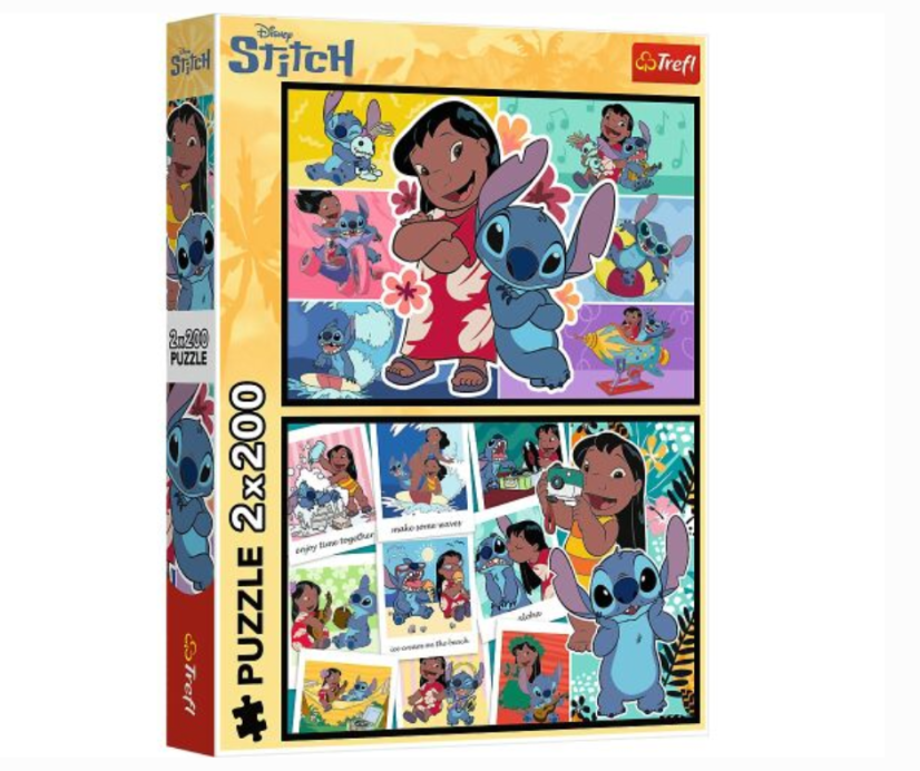 Lilo & Stitch Puzzle 41x27 cm, 2 x 200 dílků