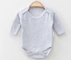 Body con manica lunga grigio