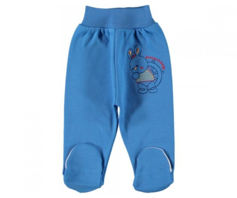 Pantaloni con piedini per neonato Bunny 80
