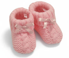 Capáčky s mašličkou sv.růžové