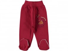 Pantaloni per neonati Coniglietti rosso 74