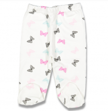 Pantaloni con piedini da neonato Butterfly 62