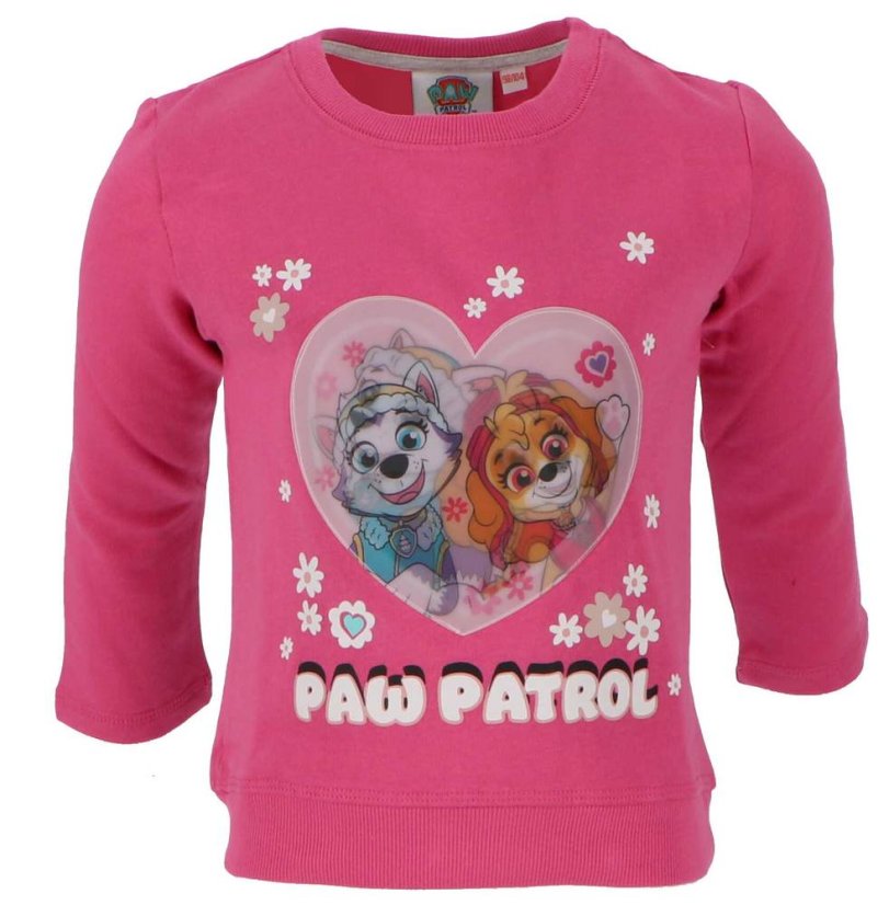Dětská mikina Paw Patrol růžová