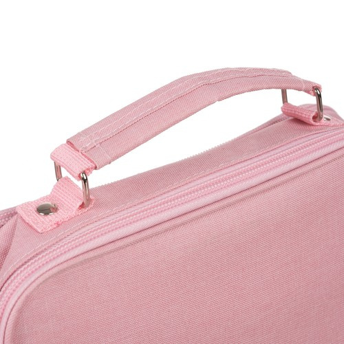 Astuccio rosa doppio scomparto