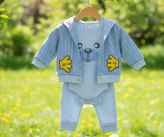 3-dielna tepláková súprava mikina, tepláky, body Bear