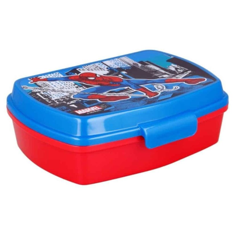 Dětský plastový svačinový box Spiderman
