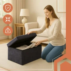 Velurová lavice s úložným prostorem 110 l 76 × 38 × 38 cm šedá