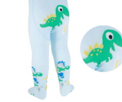 Dětské bavlněné punčocháče sv. modré Dino