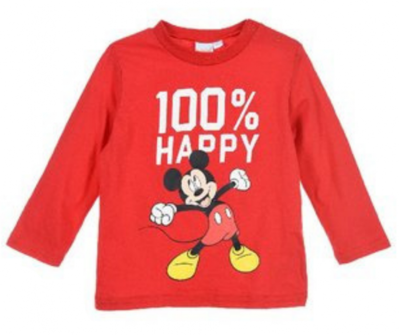 Tricou pentru copii Mickey rosu