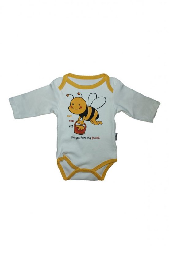 set 3 piese pentru bebeluși-body-panataloni cu boteșei-căciulă ALBINUȚA