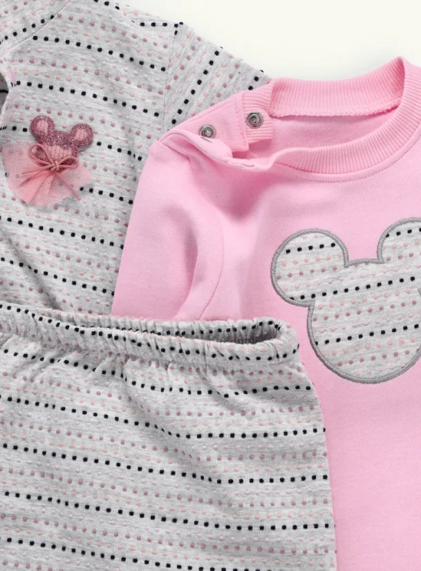 Dívčí souprava – body, mikina a tepláky Mouse
