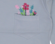 Maglietta manica lunga per bambina Flowers