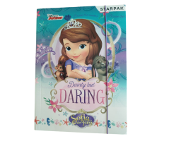 Dosar plic cu elastic Sofia Întâi, A4, carton, 23,5 × 32 cm