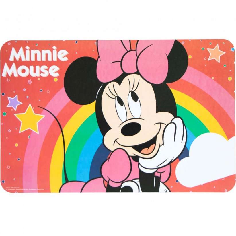 Detské plastové prestieranie - jedálenská podložka Minnie Mouse