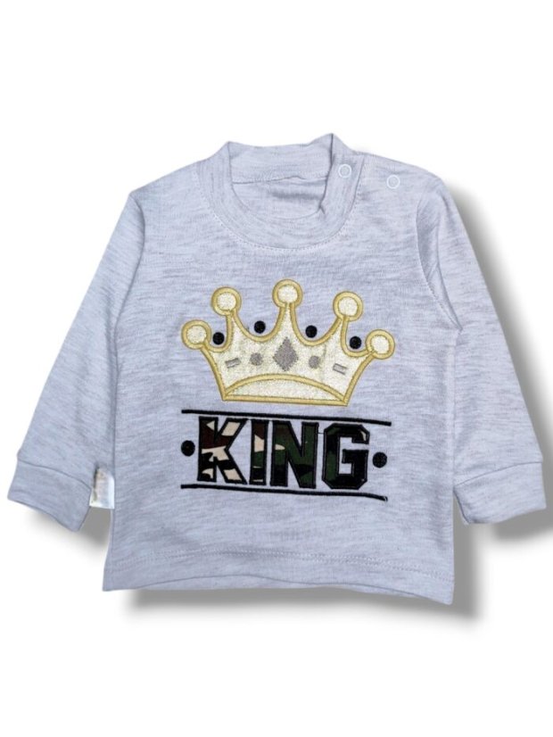 Set pentru băieți KING – hanorac și pantaloni camuflaj