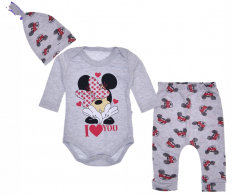 Set 3 piese haine pentru bebelusi Minnie
