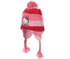 Detská pruhovaná čiapka Hello Kitty 54