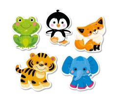 Puzzle animăluțe – 5 imagini