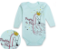Body per neonato Cigno mint