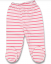Pantaloni con piedini per neonati striscia | rosa
