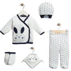 5 piese set haine pentru bebelusi Rabbit 56