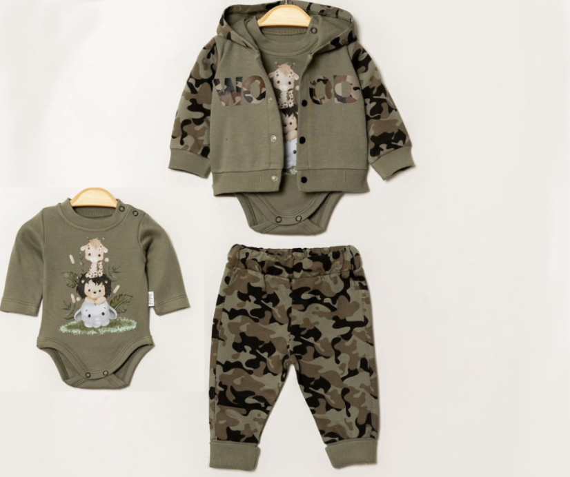 Compleu pentru copii hanorac, pantaloni, body Army