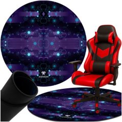 Covoraș rotund pentru gaming sub scaun, 120 cm