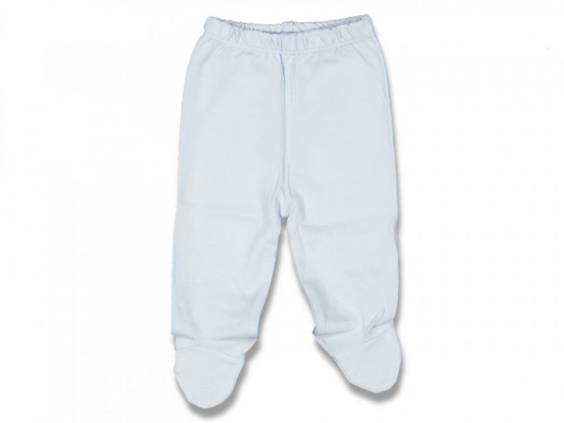 Pantaloni con piedini per neonati cottone | menta