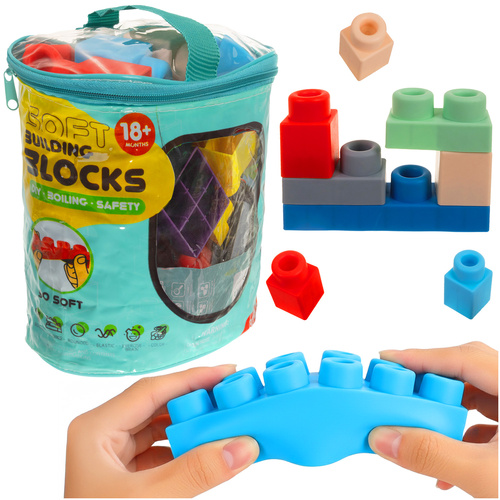Cubi sensoriali morbidi per bambini – set 30 pezzi